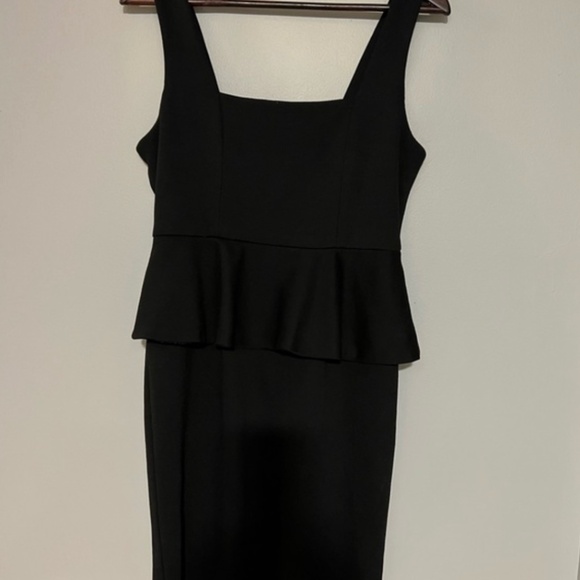 Black Peplum Dress - Picture 1 of 4